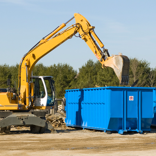 are there any restrictions on where a residential dumpster can be placed in Menasha Wisconsin